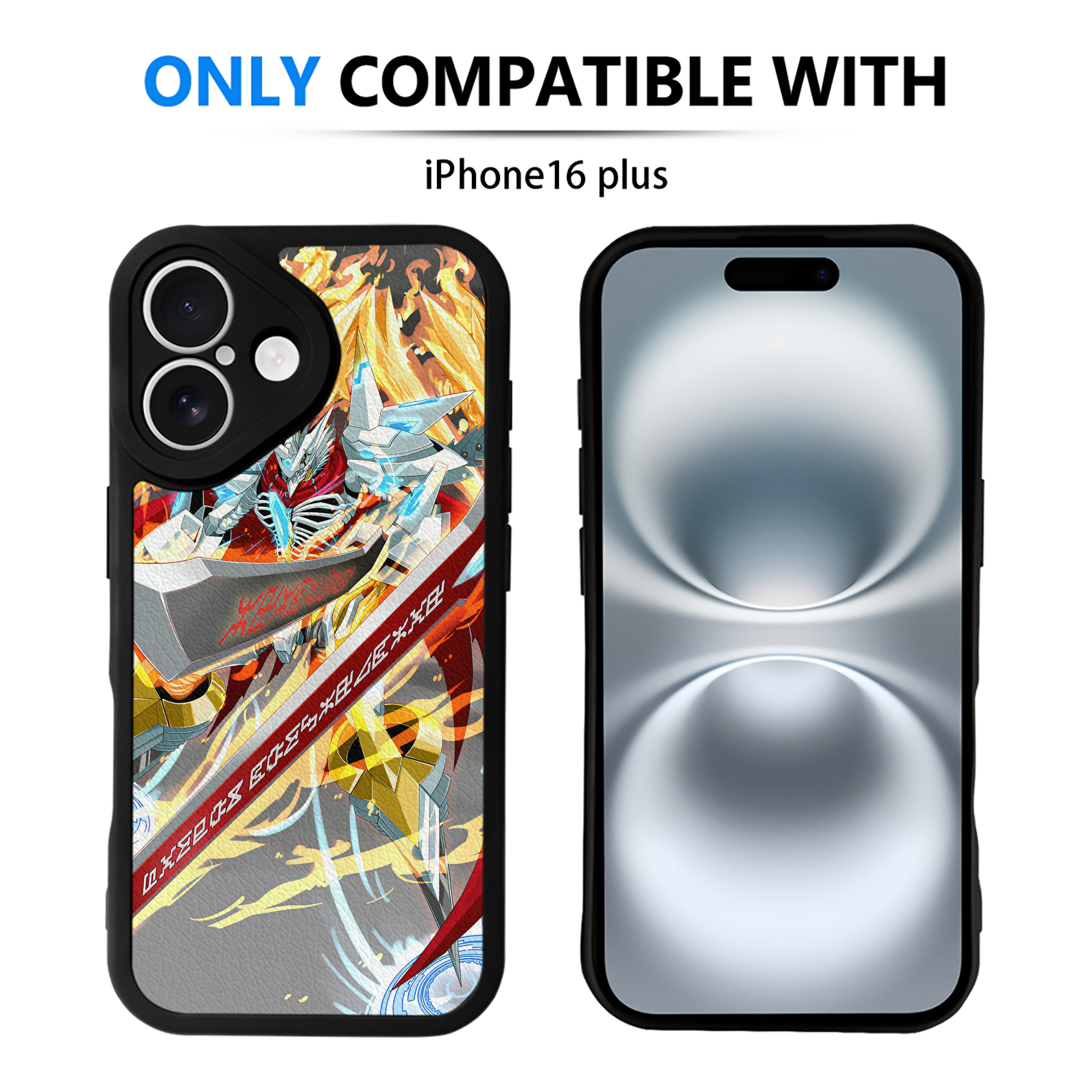 （画像用） Digimon デジタルモンスター/デジモン 【iPhone 16シリーズ対応】シリコンスマホケース（レザー調） 材質：シリコン